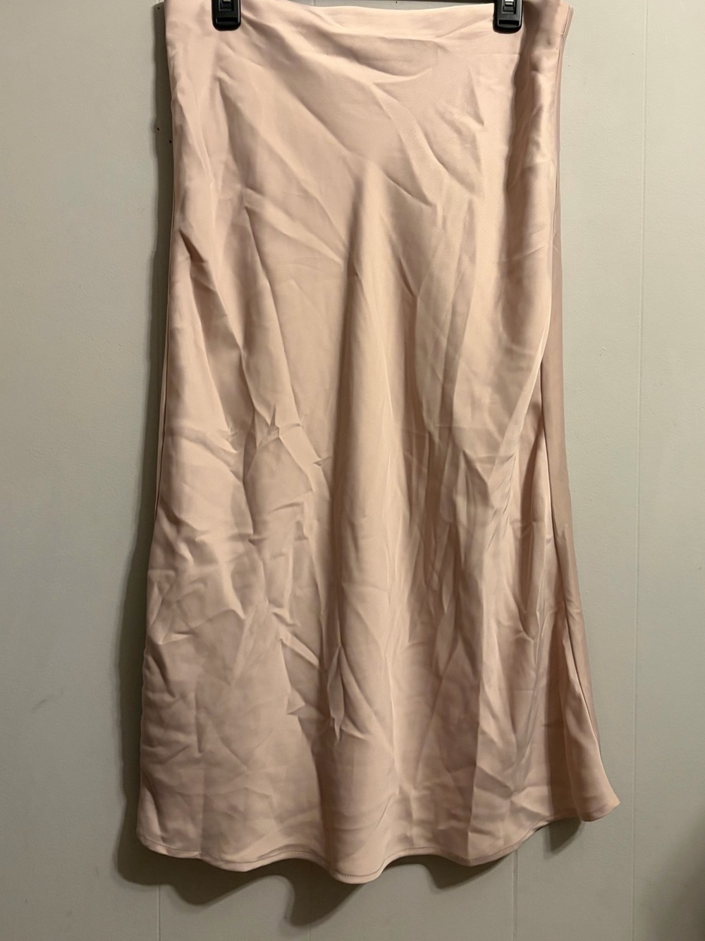 Rachel Zoe Blush Pink Satin A-Line Skirt